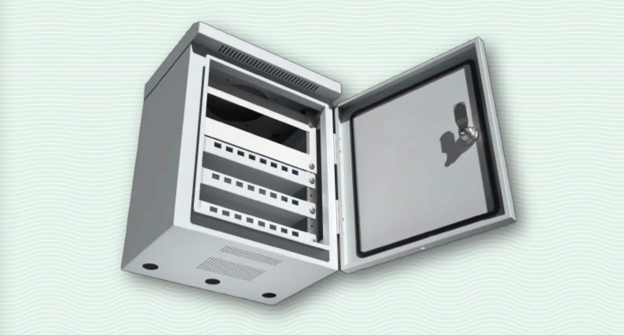 Tủ Rack Mini Chuyên Dụng Cấp Nguồn Camera Công Trường, Loại 4 Kênh